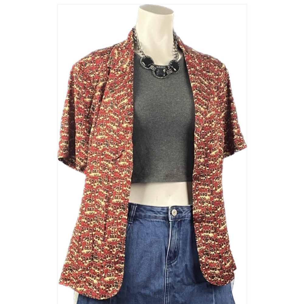 Laurel Button Up Short Sleeve Blouse Sz 16 NWT